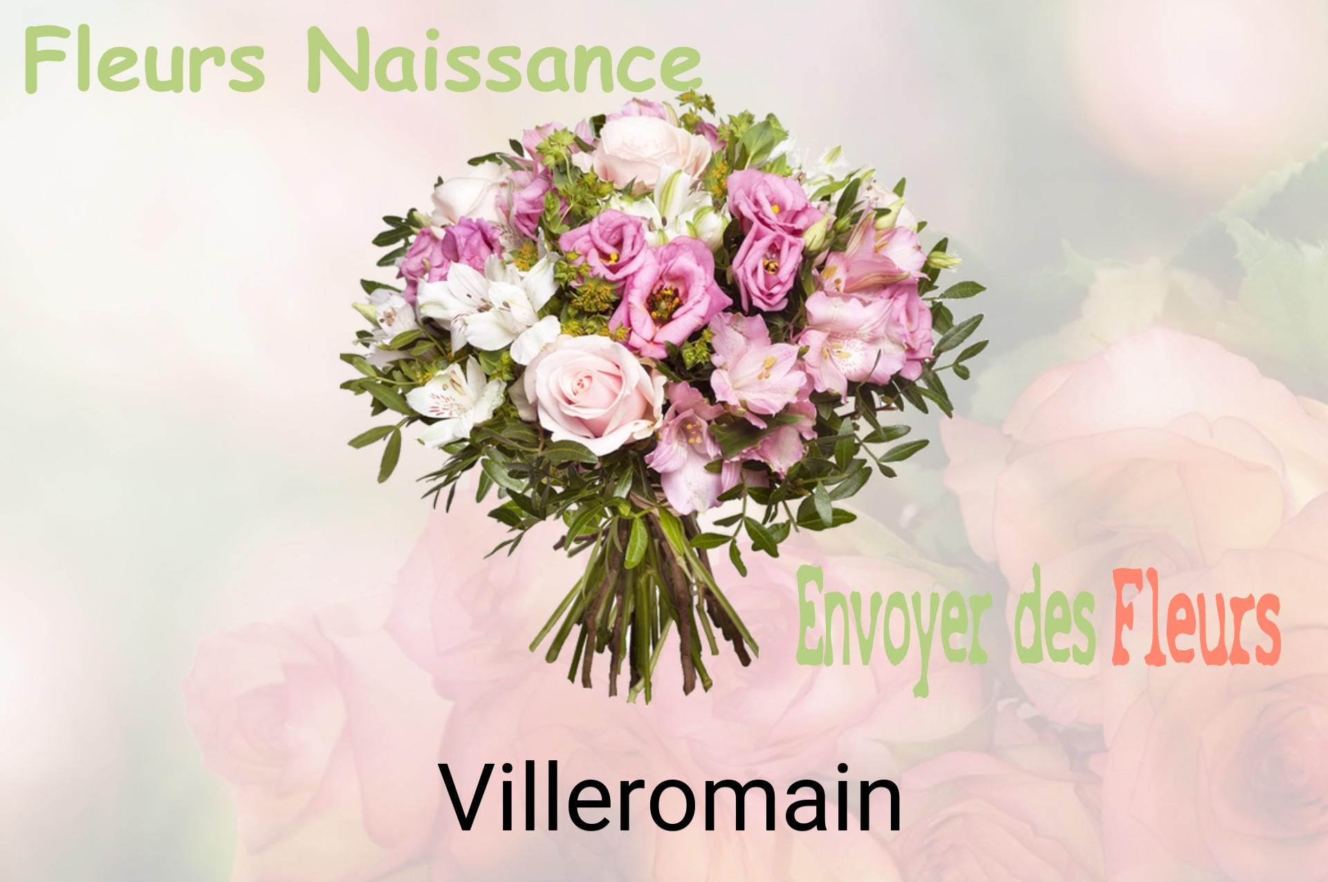 Bouquet de fleurs de naissance livré à Villeromain
